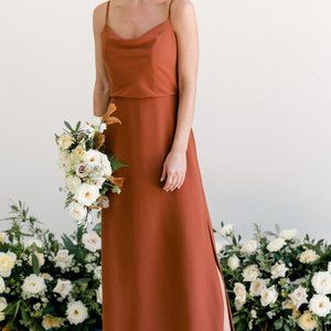 Revelry Skye Chiffon Dress - Cinnamon Rose